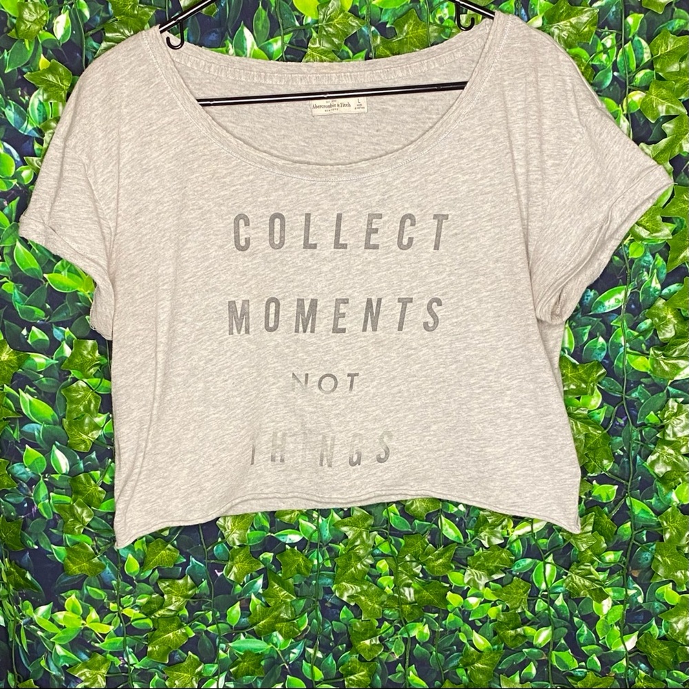 ABERCROMBIE+FITCH DISTRESSED TEE / L